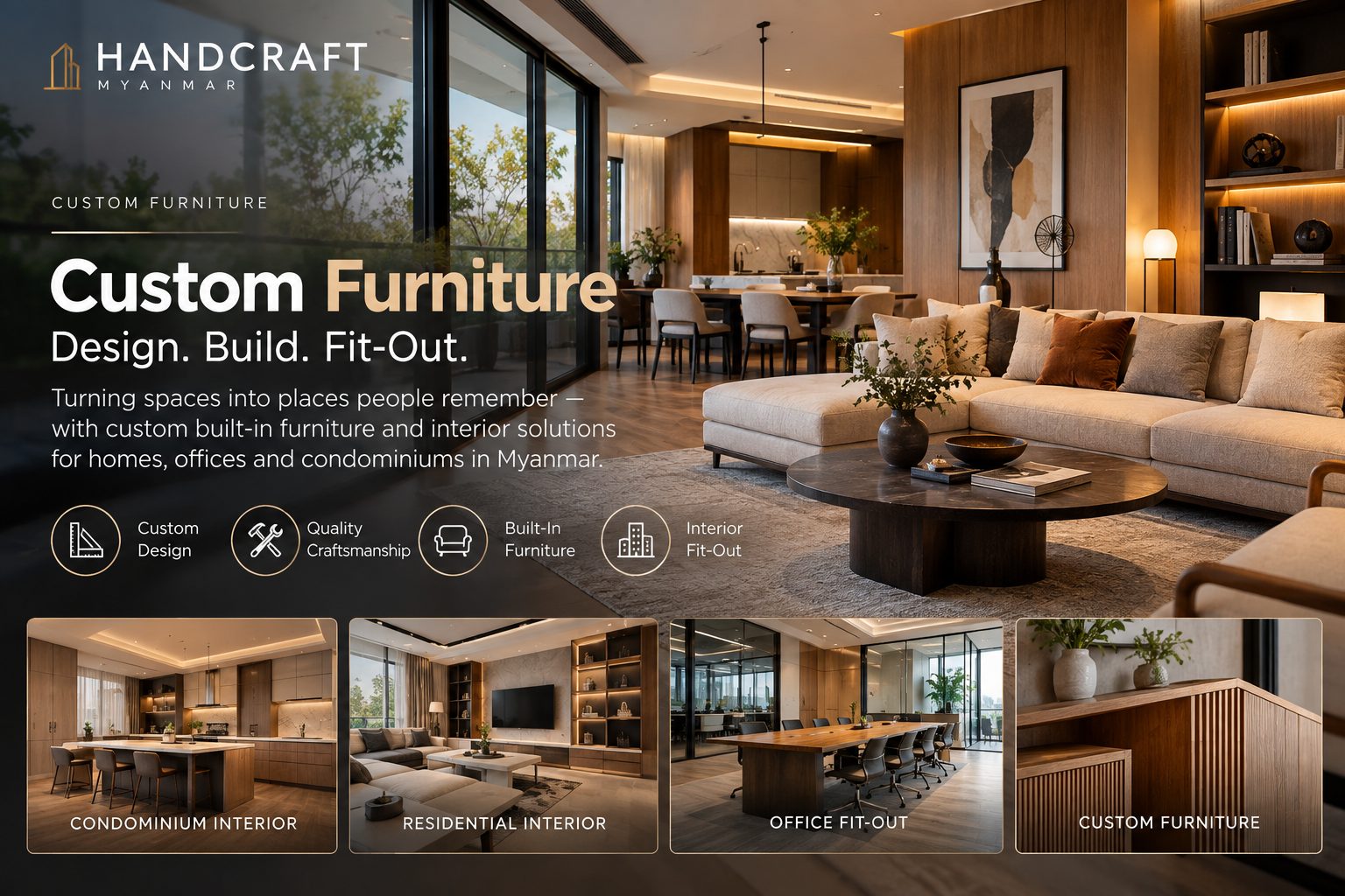 Handcraft Myanmar custom furniture and interior design